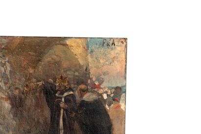 École ESPAGNOLE de la fin du XIXème 
Cavalier...