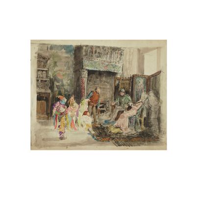 ÉCOLE TROUBADOUR du XXème siècle
Scène médiévale
Encre...