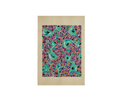 ATELIER TESTEMALE
Set of 24 lots
Fabric project
Gouache.
H_21cm...