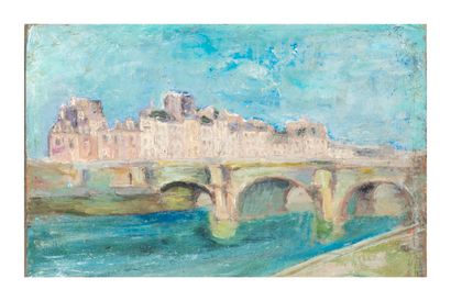 Jeanne MONIER (Active around 1950)
Le Pont...