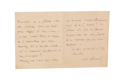 GOUNOD Charles (1818-1893). Composer.
L.A.S....
