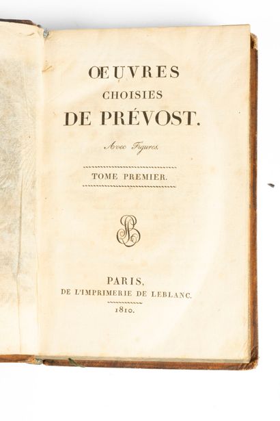 PREVOST (Abbé Antoine-François). Oeuvres...