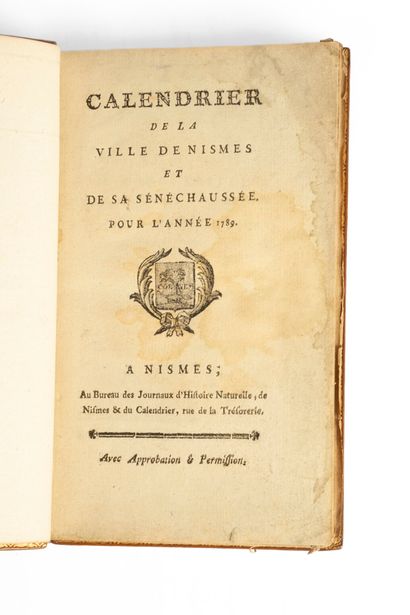 NIMES. Reunion of 2 works
- MAUCOMBLE (Jean-François-Dieudonné...