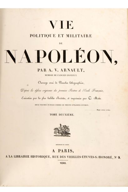 ARNAULT (Antoine-Vincent), Vie politique...