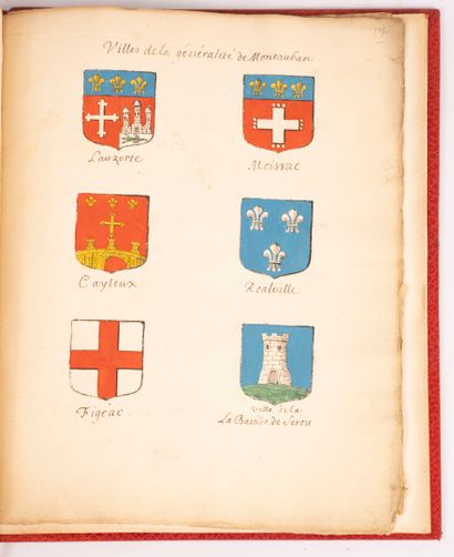 MONTAUBAN. Armorial of the towns of the generality...