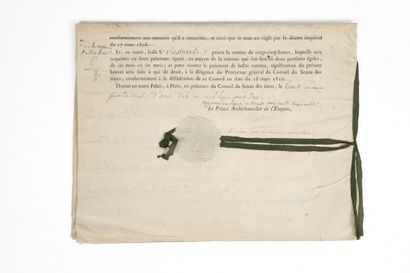 EMPIRE. CAMBACERES (Jean-Jacques Régis de)....