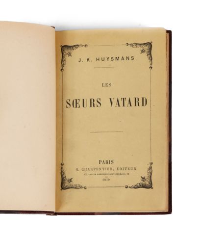HUYSMANS (Joris-Karl). The Vatard Sisters....
