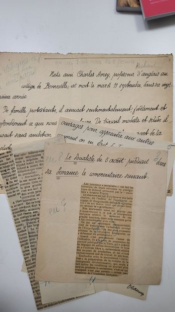 PEGUY (Charles). Manuscrit aut. S.l.n.d....