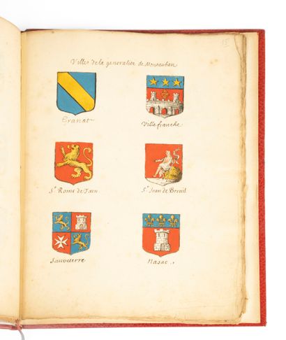 MONTAUBAN. Armorial of the towns of the generality...
