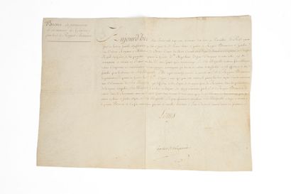 LOUIS XVI (secretary). VERGENNES (Charles...