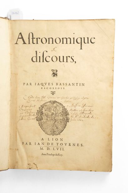 BASSANTIN (Jacques). Astronomical discourse....