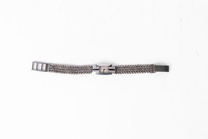 Women's watch with a rectangular case in...