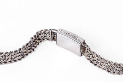Women's watch with a rectangular case in...