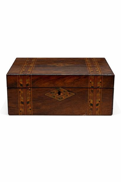 Reunion of natural wood and light wood marquetry...