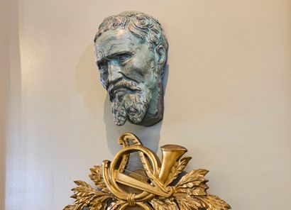 Figure of Michelangelo after Daniele Da Volterra...