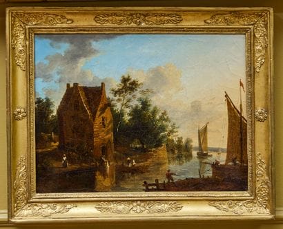 Victor de GRAILLY (1804-1887)
Paysage fluvial
Huile...