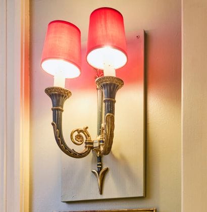 Pair of green lacquered and gilded metal...