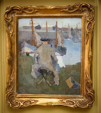 JACQUES MARIE ? 
Peintre sur le motif, voilier...