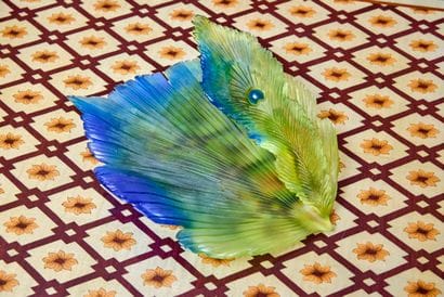 DAUM France
Vide-poche en pâte de verre polychrome...