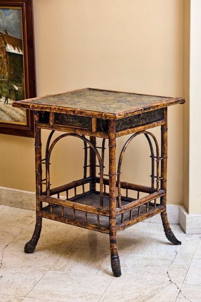 PERRET & VIBERT attributed to,
Square table...