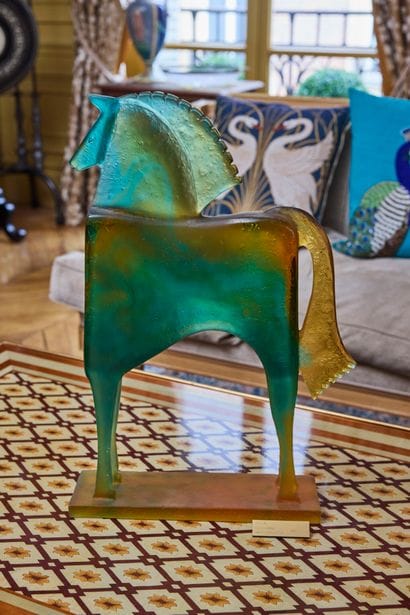 Carlos MATA (1949-2008) et Daum, modèle Troya.
Cheval...