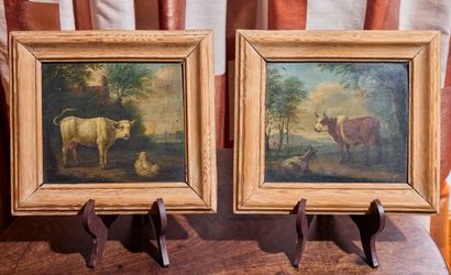 Johannes CARREE (1698-1772)
Vache et mouton...