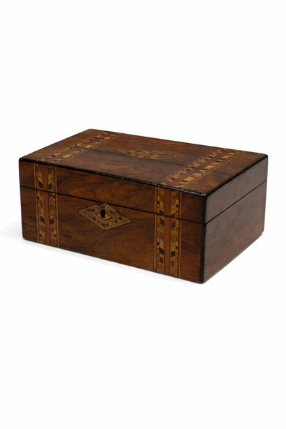 Reunion of natural wood and light wood marquetry...
