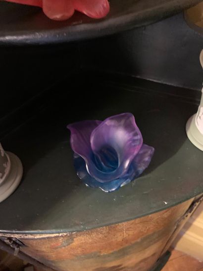 DAUM
Reunion of two blue/purple and red pressed...