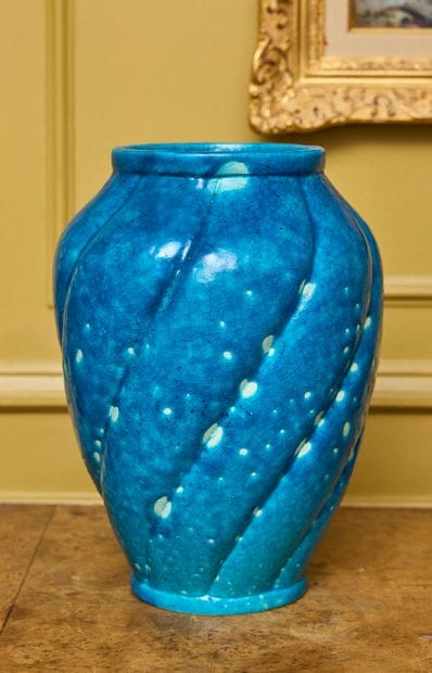 LACHENAL
Grand vase en grès émaillé à glaçure...