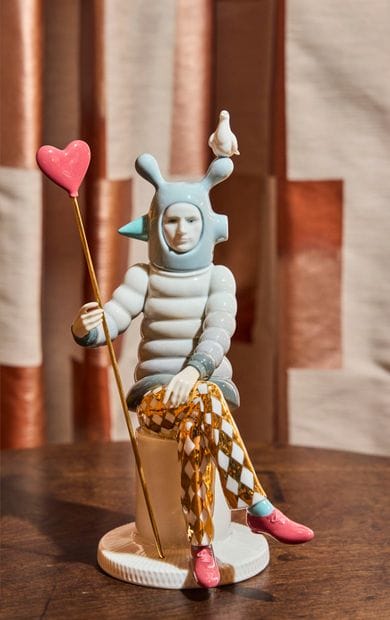 LLADRO by Joume Hayon
Seated figure in enameled...