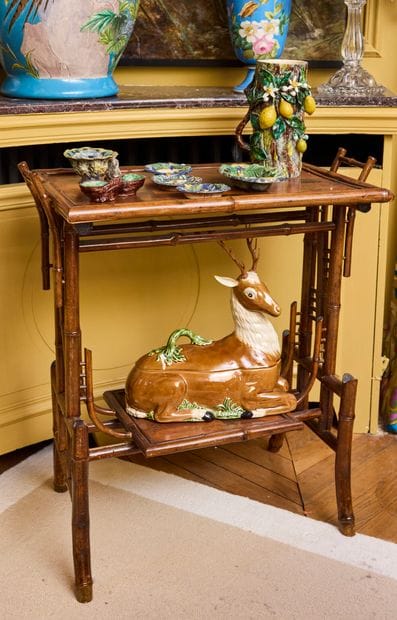 Talmaris Paris,
Polychrome enameled earthenware...