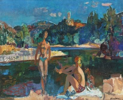 Jean AUJAME (1905–1965)
Bathers
Oil on canvas,...