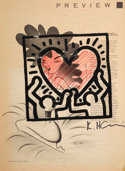 Keith HARING (1958–1990), after,
Newspaper...