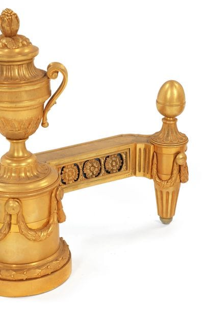 A significant pair of chiselled and gilded...