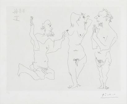 Pablo PICASSO (1881–1973)
Nude Woman Courted...