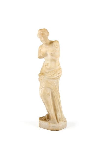 Venus de Milo, carved from white marble.
20th...