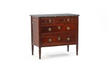 Small mahogany and mahogany-veneered chest...