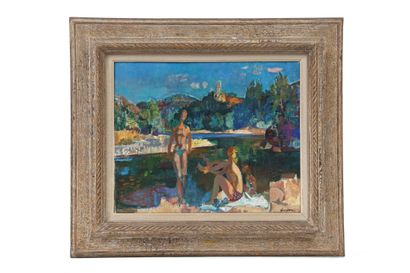 Jean AUJAME (1905–1965)
Bathers
Oil on canvas,...