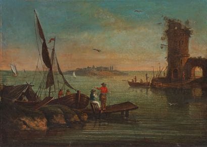 School of the second half of the 18th century
Seascape...