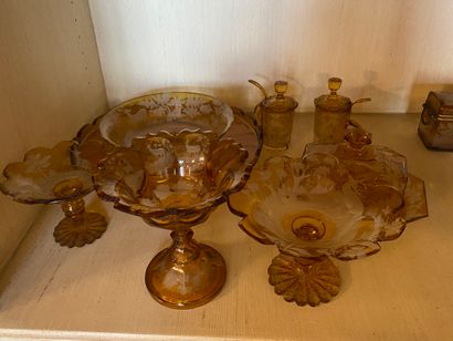 nt
A set of tableware made of tinted and...
