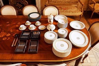 Bernardaud Limoges 
Porcelain dinner service...
