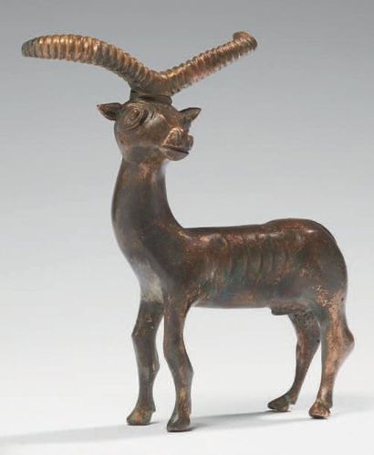 STATUETTE DE BOUQUETIN. Statuette représentant...