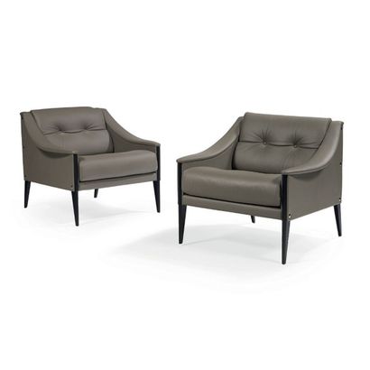 Gio PONTI (1891-1979)
Paire de fauteuils...