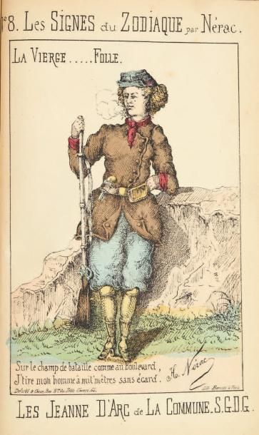 [COMMUNE]. Recueil de 87 caricatures lithographiées...