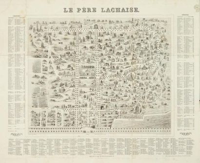 [CIMETIÈRE DU PÈRE LACHAISE]. Réunion de...
