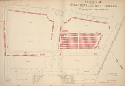 VILLE de PARIS. Cimetières des anciennes...
