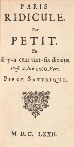 LE PETIT (Claude)
Paris ridicule par Petit...