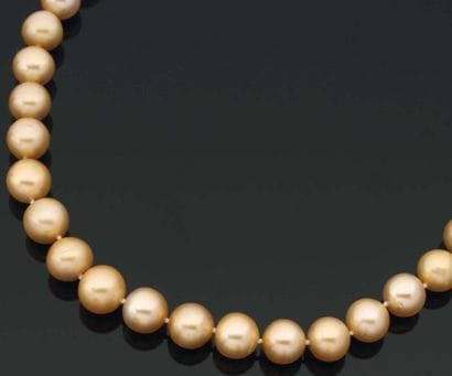 COLLIER de quarante-trois perles de culture...