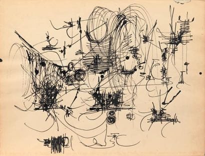 Georges MATHIEU (1921-2012)
Essais, ca 1955...