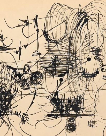 Georges MATHIEU (1921-2012)
Essais, ca 1955...